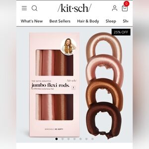Kitsch Satin-Wrapped Jumbo Flexi Rods